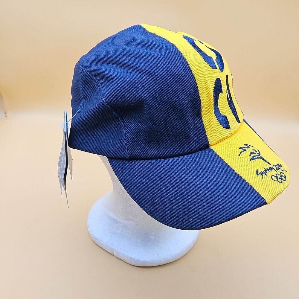 Vintage Sydney 2000 Olympics Hat Cap NWT Deadstock Yellow Blue One‎ Size
